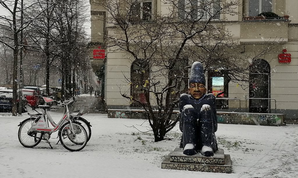 Прогулка по Берлину в снегопад 