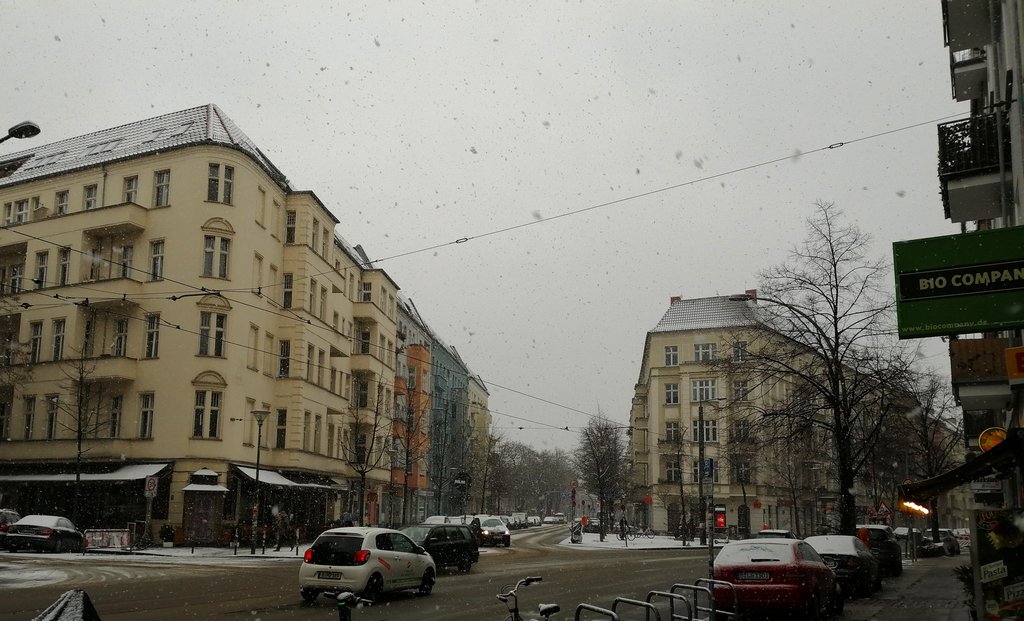 Прогулка по Берлину в снегопад 